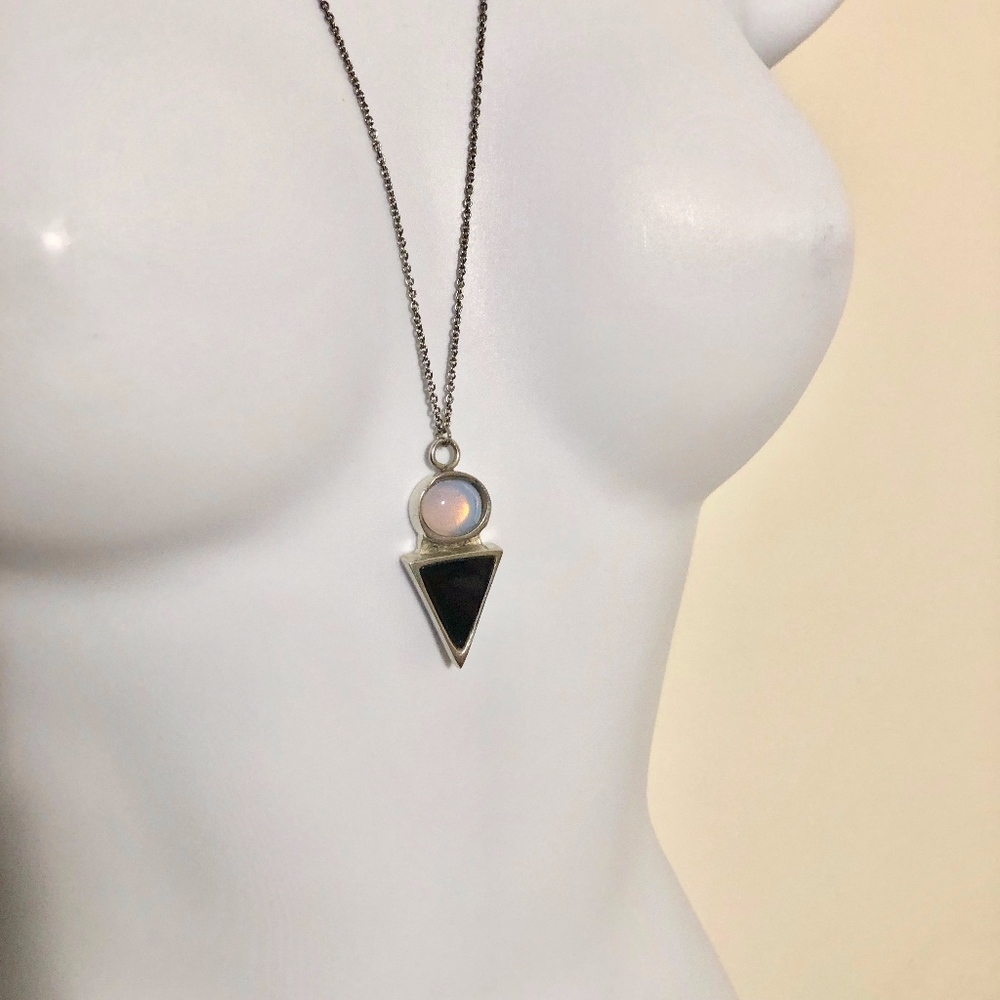 Geometric Layering Necklace